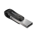 SanDisk iXpand Flash Drive Go 64GB USB 3.0 Silver USB Flash Drive SDIX60N-064G-GN6NN