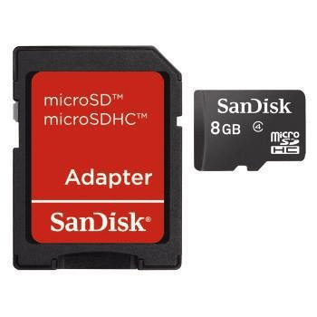 SanDisk 8GB microSDHC memory card