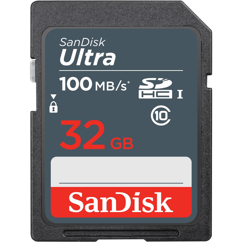 SanDisk Ultra 32GB SDHC Mem Card 100MB/s memory card UHS-I Class 10