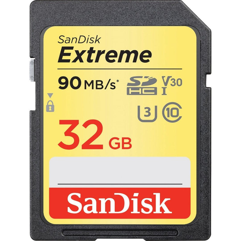 SanDisk Extreme 32GB UHS-I SDHC Memory Card SDSDXVE-032G-GNCIN