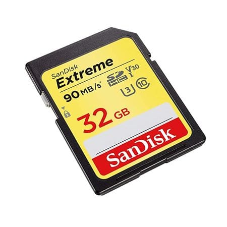 SanDisk Extreme 32GB UHS-I SDHC Memory Card SDSDXVE-032G-GNCIN