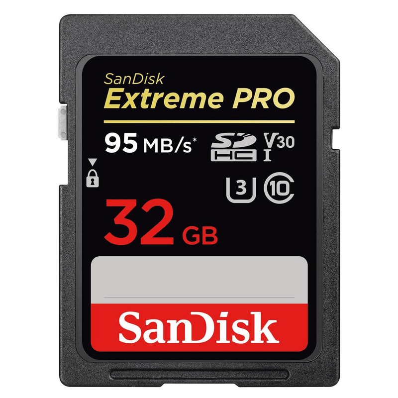 SanDisk Extreme Pro Memory Card 32GB SDHC Class 10 UHS-I SDSDXXG-032G-GN4IN