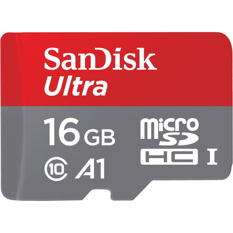 SanDisk Ultra Memory Card 16GB MicroSDHC Class 10 UHS-I SDSQUAR-016G-GN6IA
