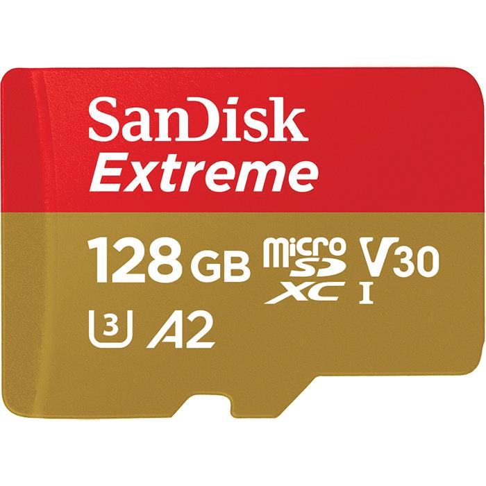 SanDisk Extreme memory card 128 GB MicroSDXC UHS-I Class 3