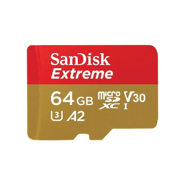 SanDisk Extreme 64GB microSDXC UHS-I Memory Card SDSQXAH-064G