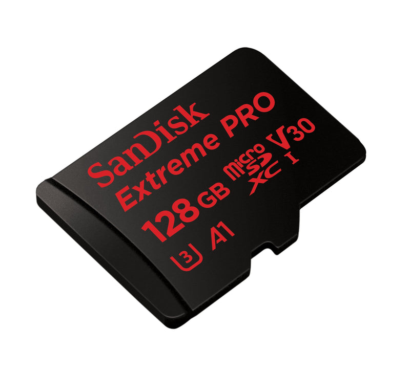 SanDisk Extreme Pro Memory Card 128GB MicroSDXC Class 10 UHS-I SDSQXCG-128G-GN6MA