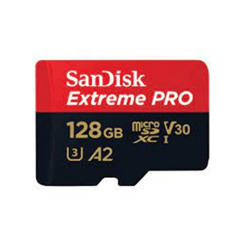 SanDisk Extreme Pro 128GB MicroSDXC Class 10 Memory Card SDSQXCY-128G-GN6MA