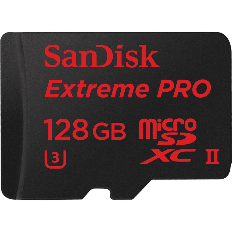 SanDisk Extreme Pro 128GB Memory Card MicroSDXC Class 10 UHS-II SDSQXPJ-128G-GN6M3