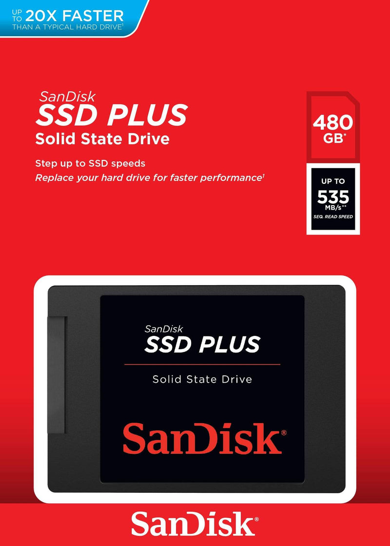 SanDisk Plus 480GB Serial ATA III SLC Internal SSD SDSSDA-480G-G26