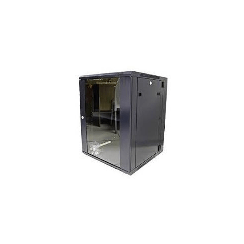 Acconet 6U Wallbox Swing Frame 600mm Deep Cabinet - Black SFWB-6U600