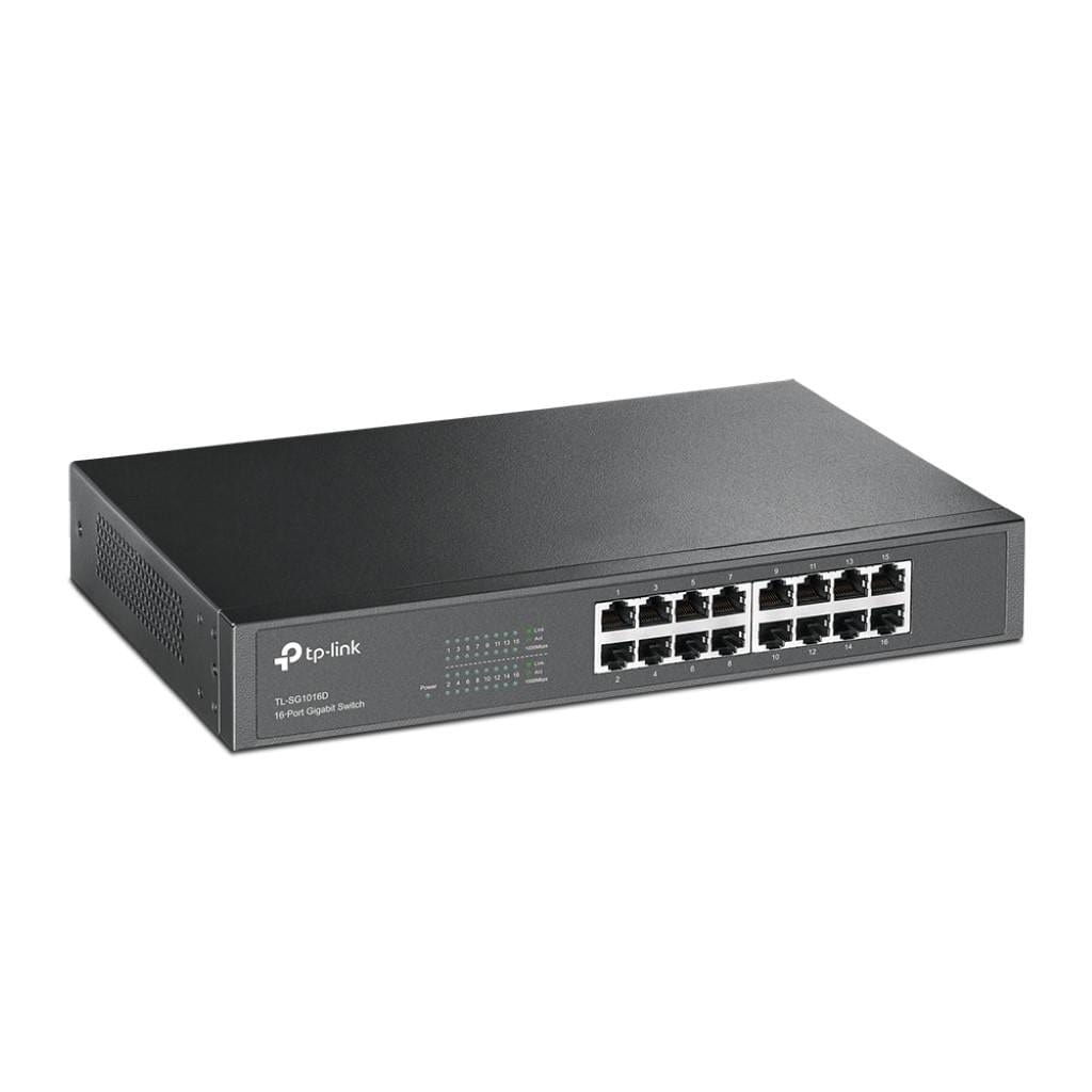 TP-Link 16-port Gigabit Desktop and Rackmount Unmanaged Switch SG1016D