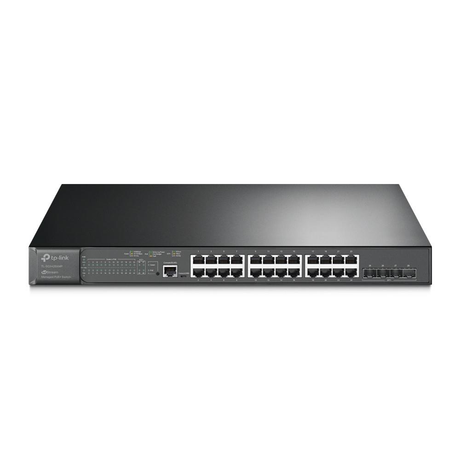 TP-Link SG3428XMP Jetstream 24-Port Gigabit and 4-Port 10GE SFP L2 Managed Switch
