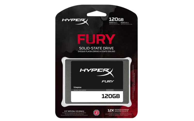 HyperX FURY SHFS37A/120G 2.5-inch 120GB Serial ATA III Internal SSD