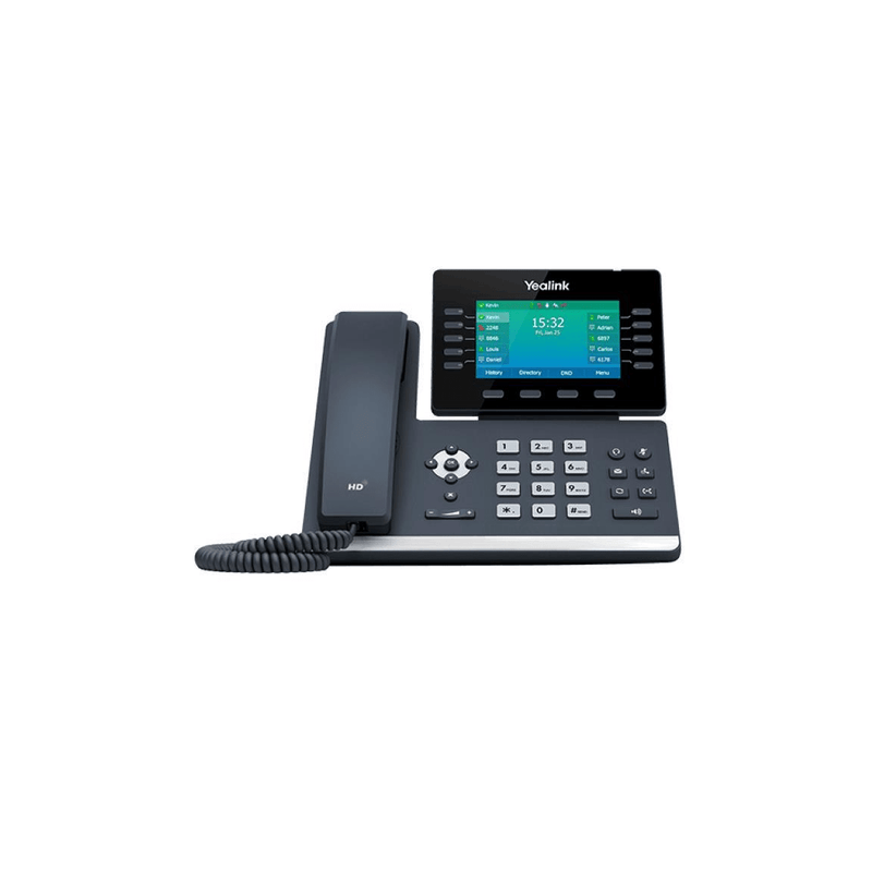 Yealink T54W Dual Band Wi-Fi IP Phone Excludes PSU Sip-T54W Black 10 Lines LCD Wi-Fi