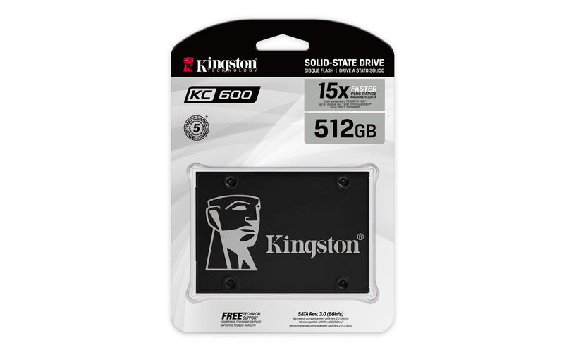 Kingston KC600 2.5-inch 1024GB Serial ATA III 3D TLC Internal SSD SKC600/1024G
