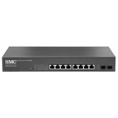 SMC SMCGS10P-SMART Managed Switch L2 Gigabit Ethernet PoE Black