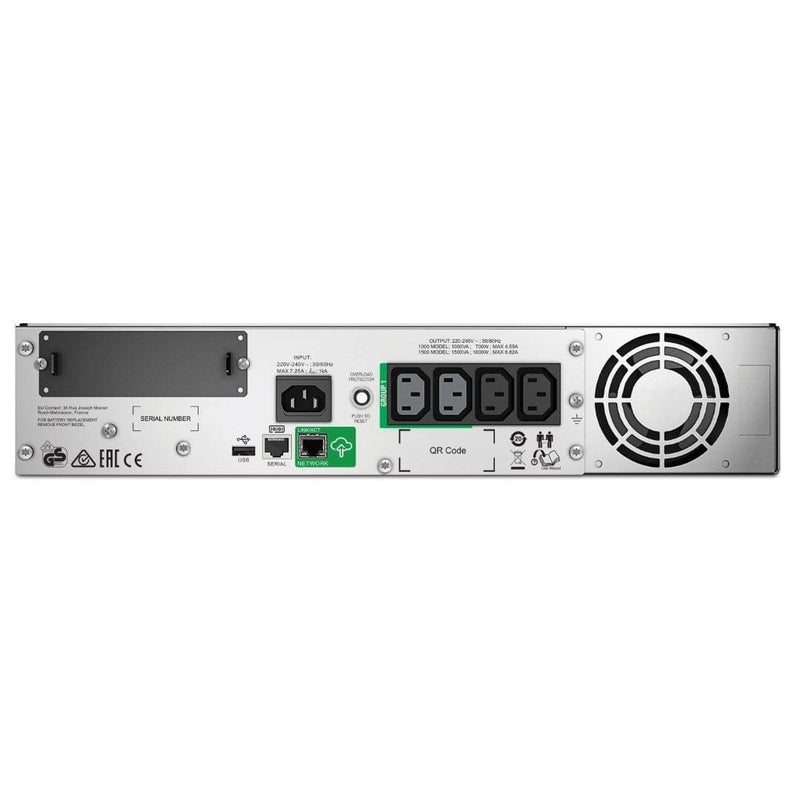 APC SMT1500RMI2UC 4 AC Outlet 1.5kVA 1000W Line-Interactive UPS