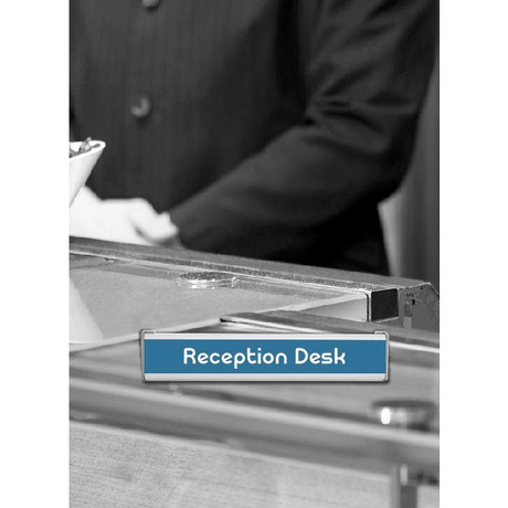 Parrot Double Sided Desk Name Plate Sign Frame 280x50mm SN1305