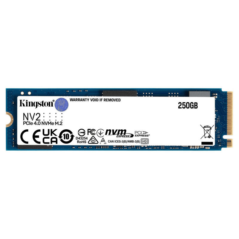 Kingston Technology NV2 M.2 250GB PCIe 4.0 NVMe Internal SSD SNV2S/250G