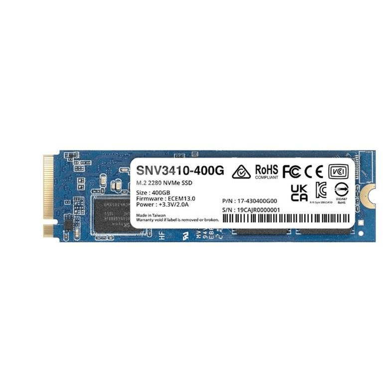 Synology SNV3410 M.2 400 GB PCIe 3.0 NVMe Internal SSD