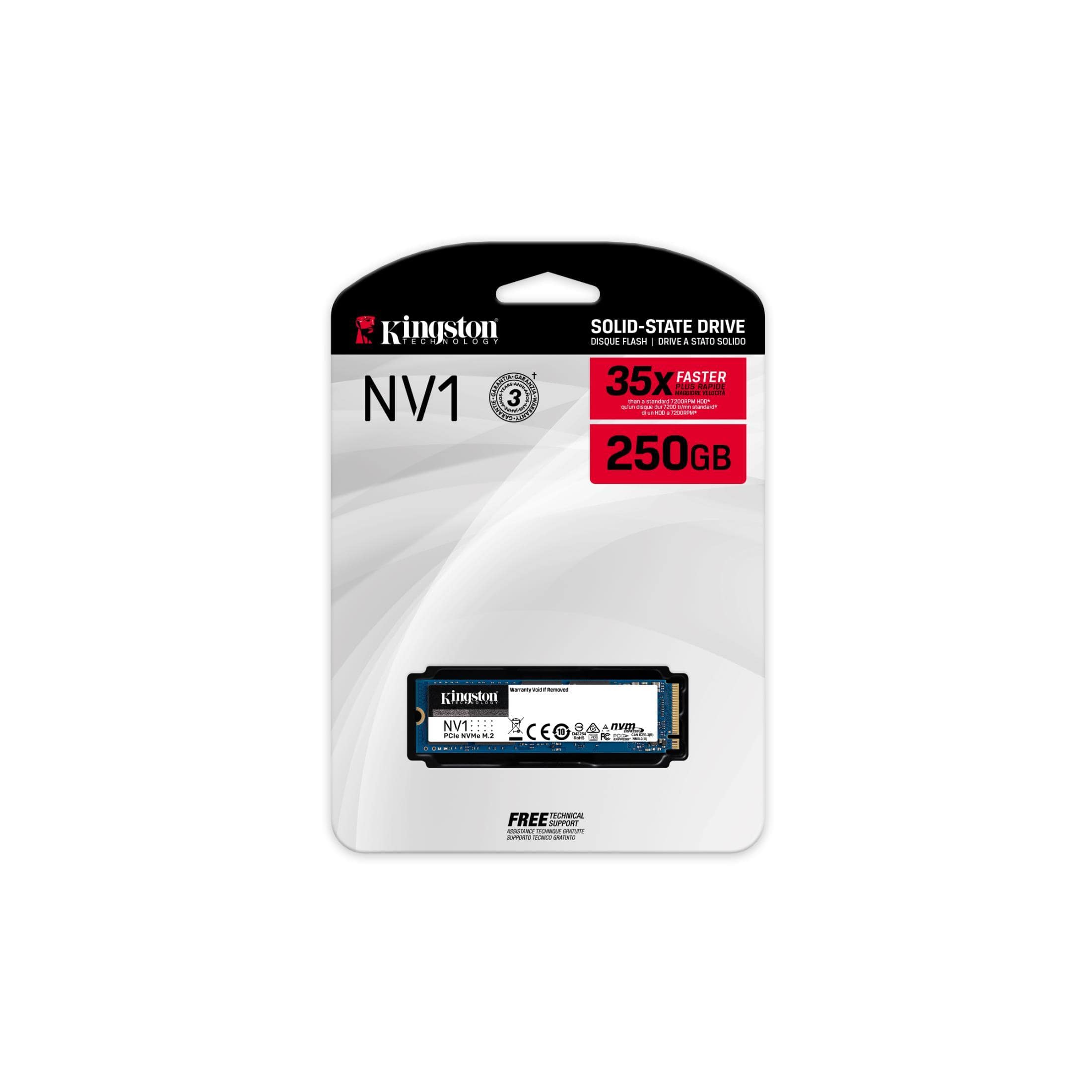 Kingston 250G NV1 M.2 2280 NVMe SSD SNVS/250G – FirstShop