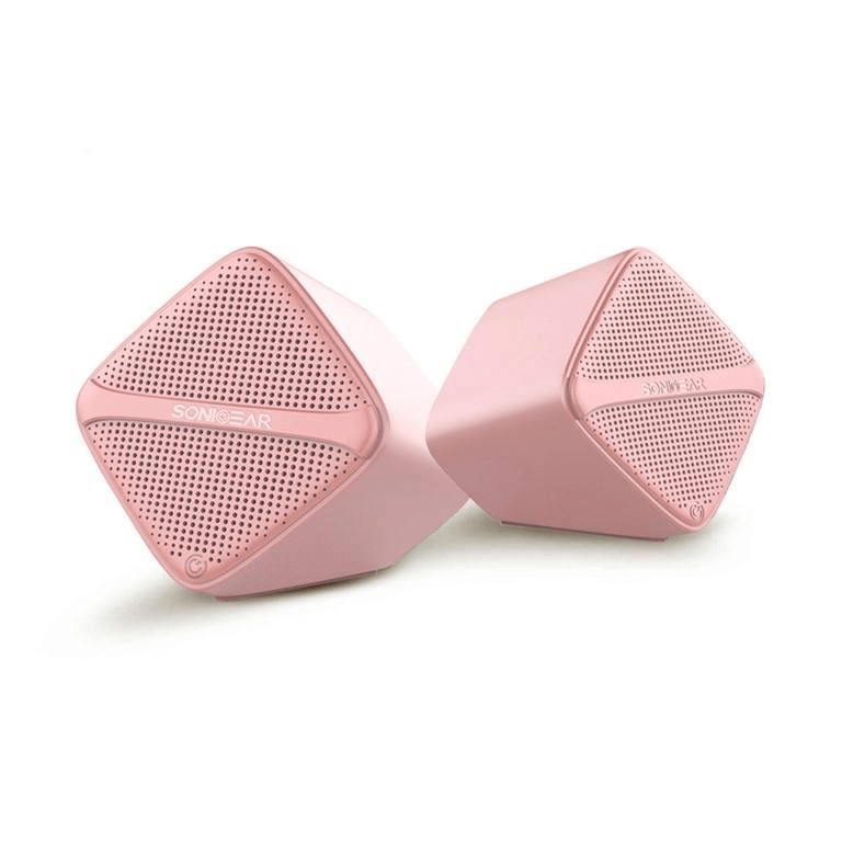SonicGear Sonic Cube 2-ch USB Powered Speakers Peach SONICCUBEP