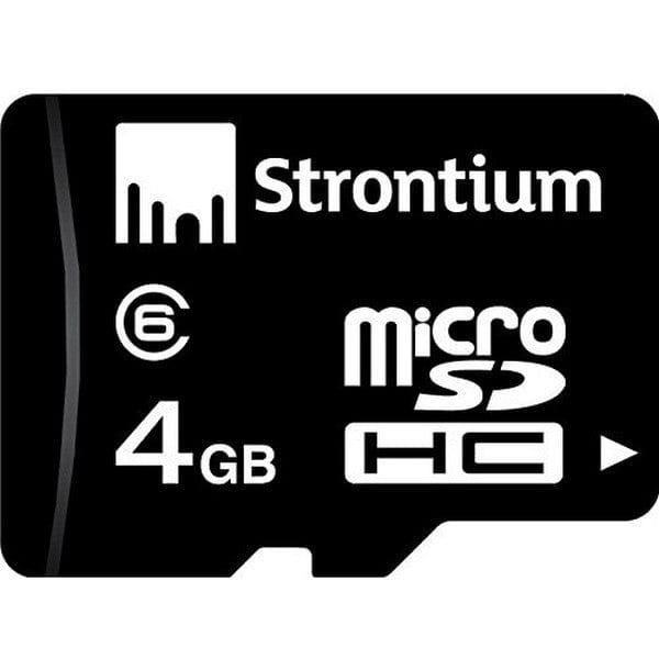 Strontium 4GB Micro SD Card With Adapter SR4GTFC6A