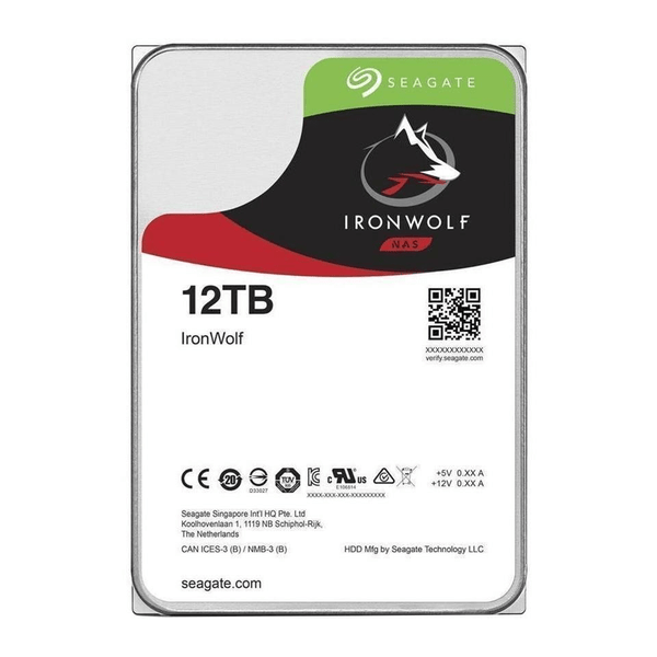 Seagate IronWolf 12TB NAS用2個セット357/284時間 st12000vn0008-internal-hard-