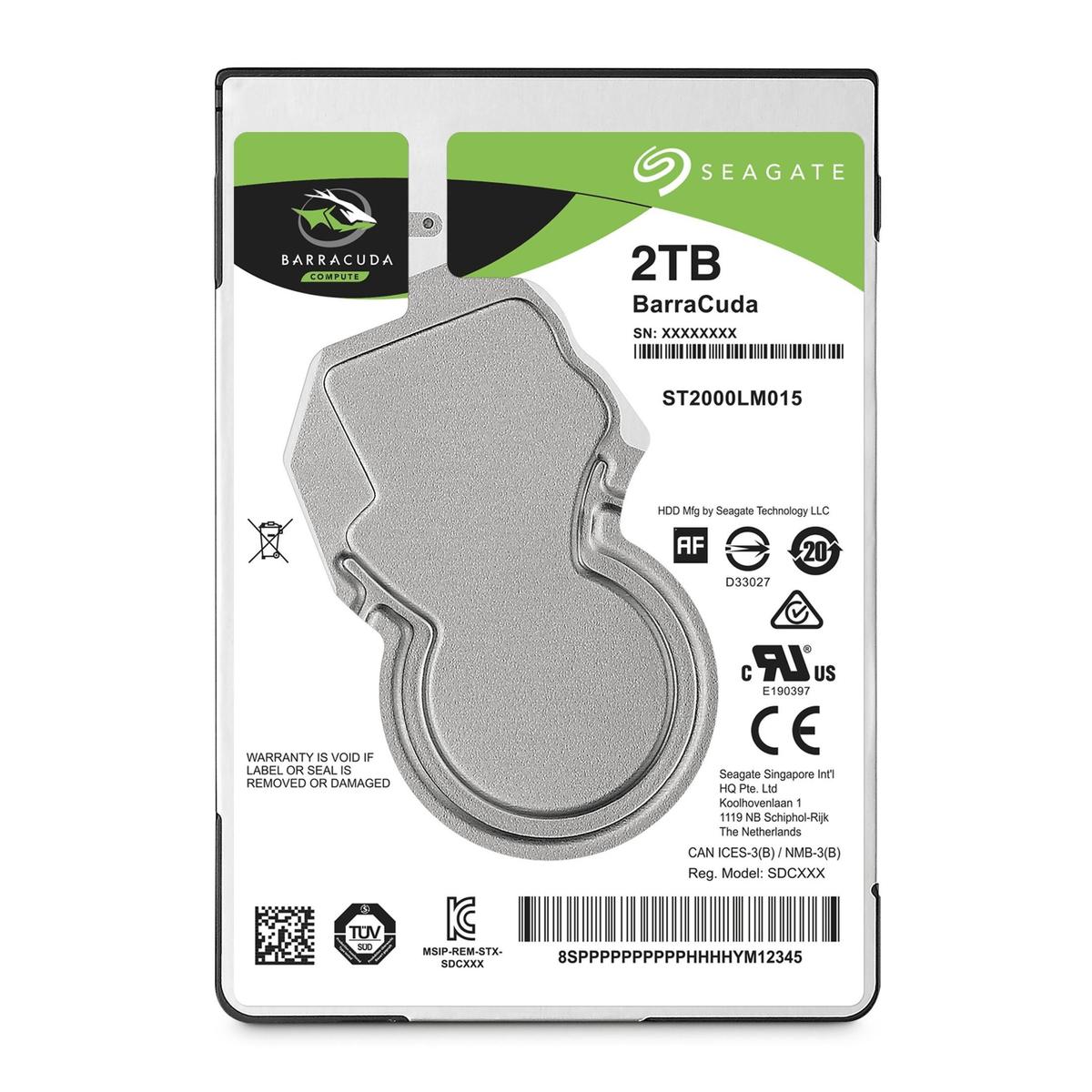 3081-HDD Seagate ST2000VT000 2TB 2.5インチ Seagate Barracuda 2.5-inch 2TB Serial ATA III Internal Hard Drive