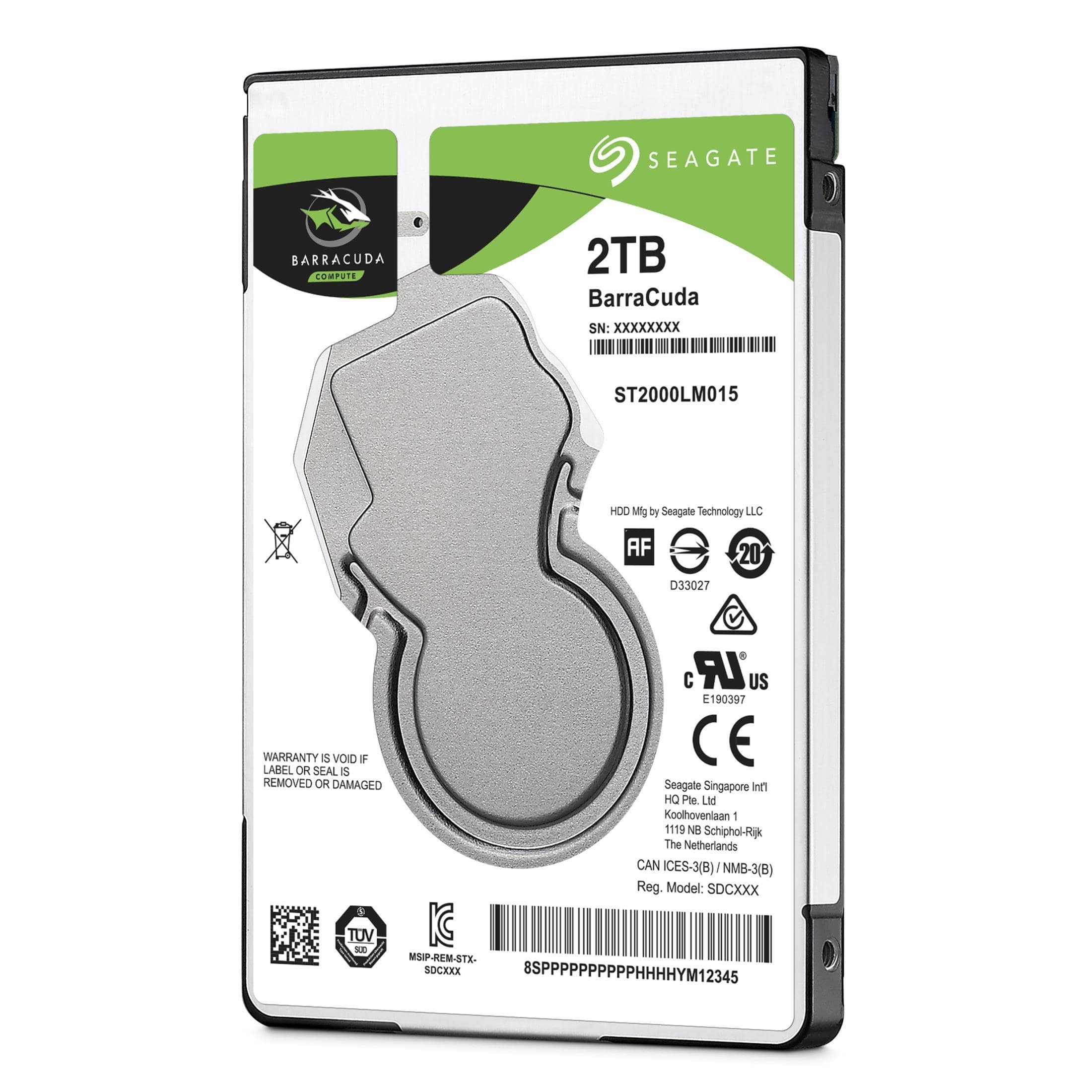 Seagate Barracuda 2.5-inch 2TB Serial ATA III Internal Hard Drive