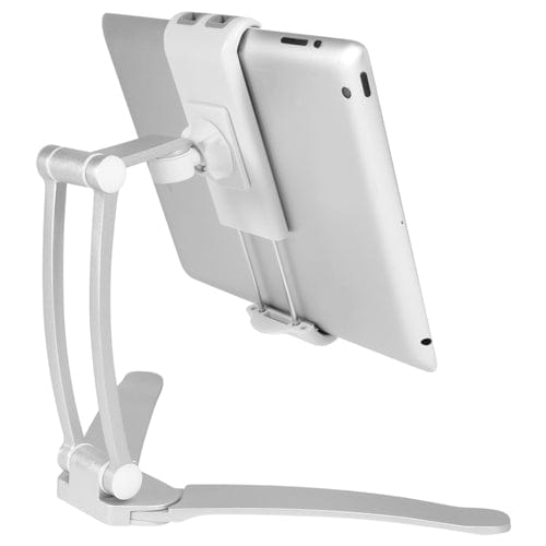 Macally Wall Mount and countertop Stand for iPad/Tablet Silver