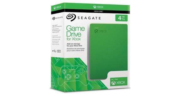 Seagate Game Drive for Xbox Portable 4TB Black and Green External Hard STEA4000402