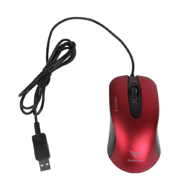 Alcatroz Stealth 5 USB Mouse Metallic Red STEALTH5MR