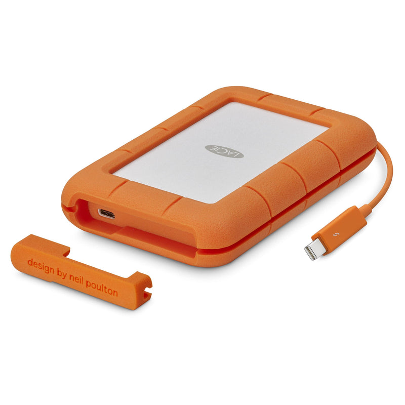 LaCie Rugged USB-C 5TB Grey and Yellow External Hard Drive STFR5000800