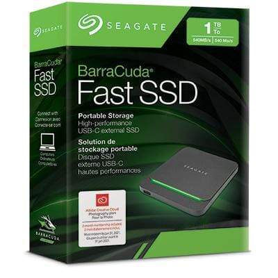 Seagate BarraCuda Fast 1TB Black External SSD STJM1000400