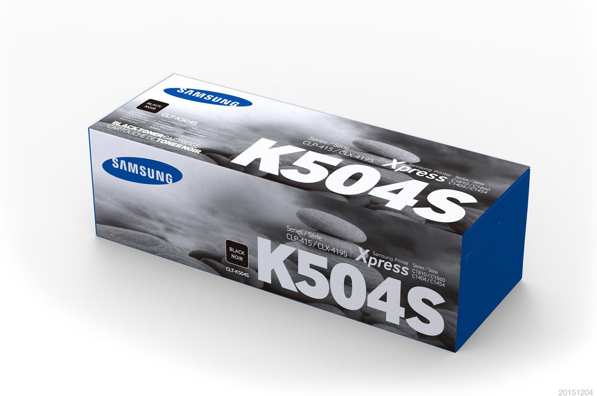 HP Samsung CLT-K504S Black Toner Cartridge 2,500 pages SU160A Single-pack