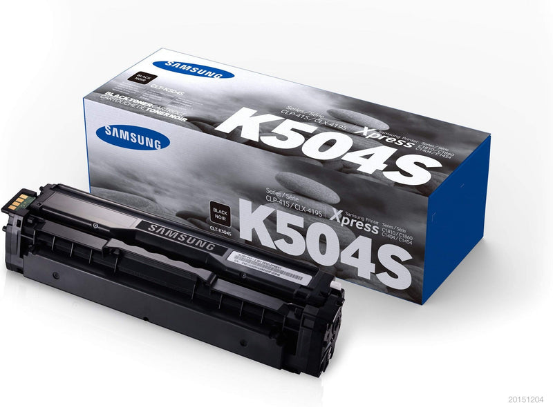 HP Samsung CLT-K504S Black Toner Cartridge 2,500 pages SU160A Single-pack