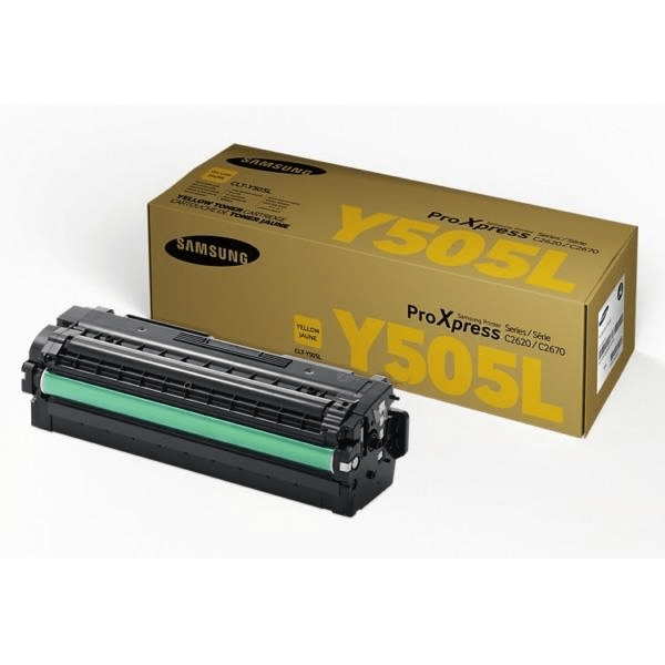 HP CLT-Y505L Yellow Toner Cartridge 3,500 Pages Original SU512A Single-pack
