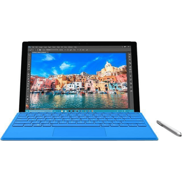 Microsoft Surface Pro 4 12.3-inch Tablet - Intel I7-6600U 8GB 256GB Wi-Fi 5 Silver Windows 10 SU9-00001