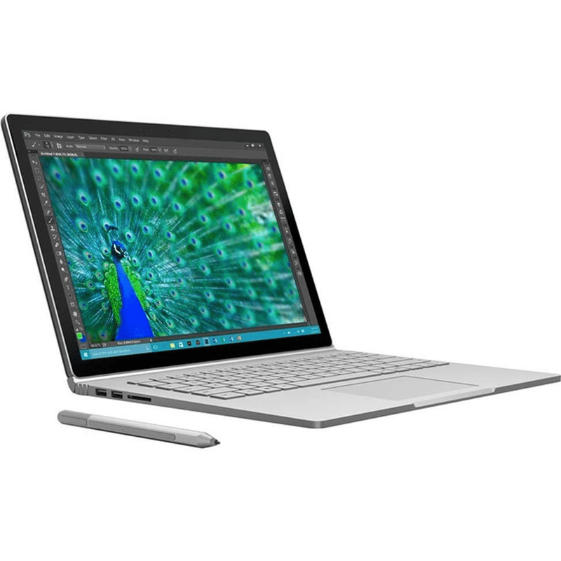 Microsoft Surface Book 13.5-inch 3K HD Detach 2-in-1 Laptop - Intel Core i5-6300U 128GB SSD 8GB RAM Win 10 Pro SV7-00001