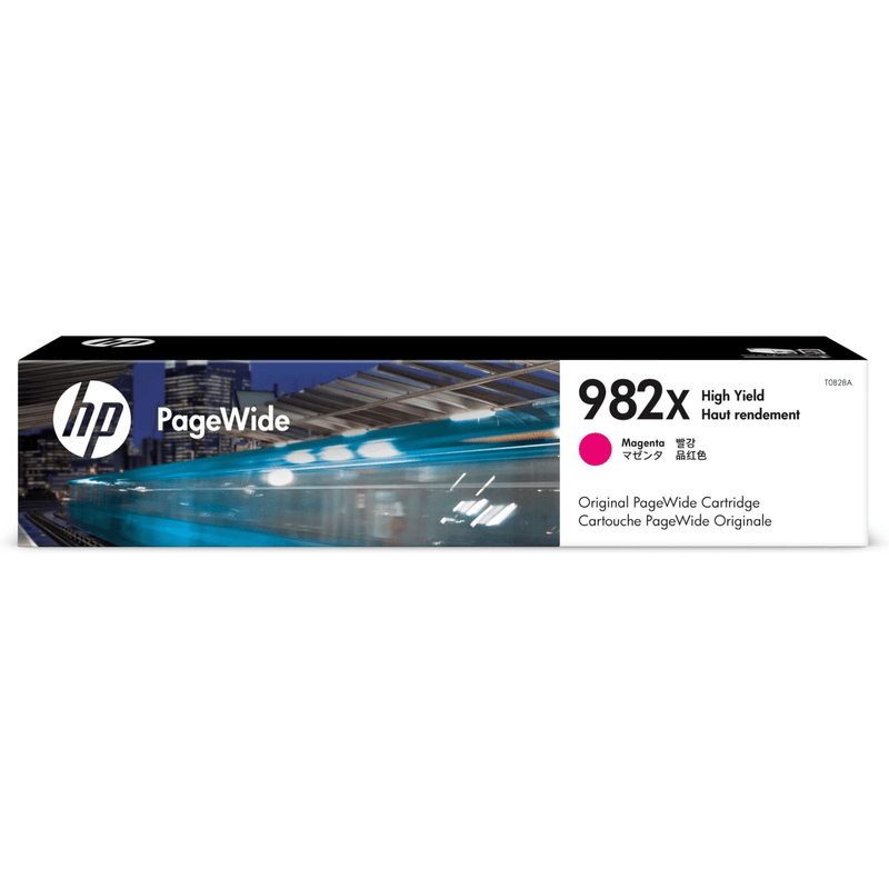 HP 982X PageWide Magenta High Yield Printer Ink Cartridge Original T0B28A Single-pack