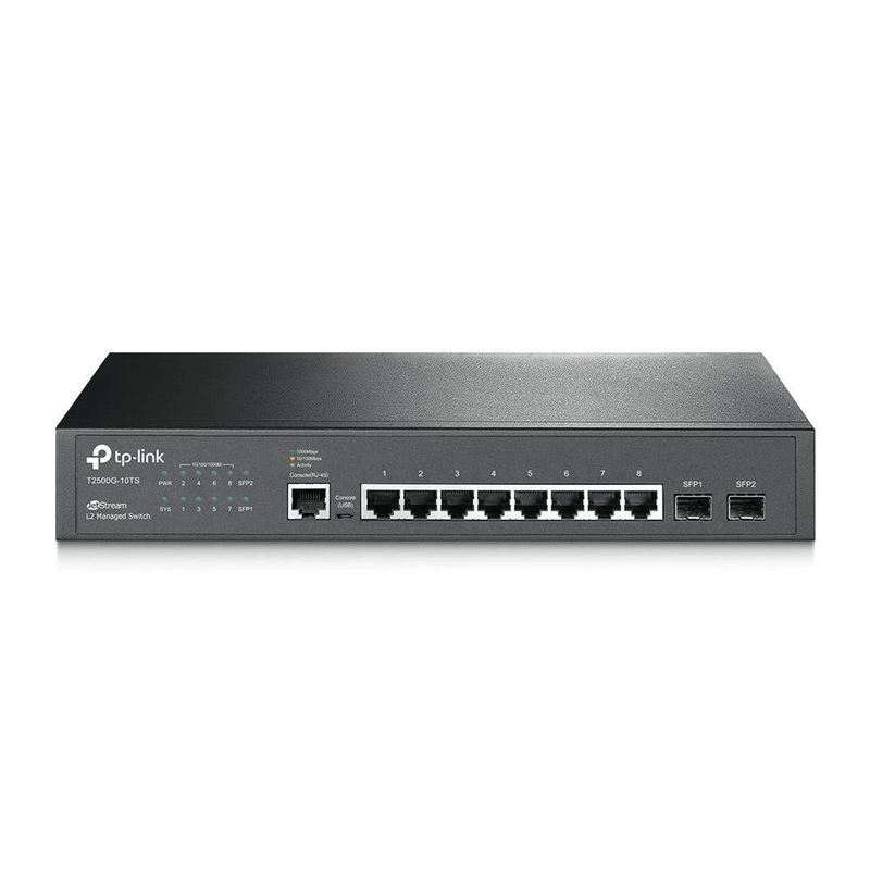 TP-Link T2500G-10TS Managed Switch L2/L3/L4 Gigabit Ethernet 1U Black