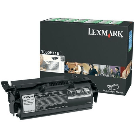 Lexmark T650H11E Black Toner Cartridge 25,000 Pages Original Single-pack