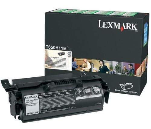 Lexmark T650H11E Black Toner Cartridge 25,000 Pages Original Single-pack