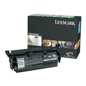 Lexmark T654X04E Black Toner Cartridge 36,000 Pages Original Single-pack