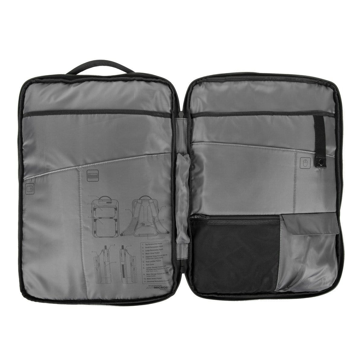 Targus Antimicrobial 2Office 15-17.3-inch Notebook Backpack Black TBB615GL