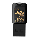 Team Group C171 32GB USB 2.0 Type-A Black and Gold Flash Drive TC17132GB01