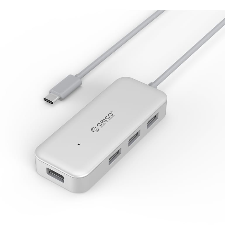 Orico 4 Port USB-C to 4xUSB3.0 Hub Silver TC4U-U3-SV