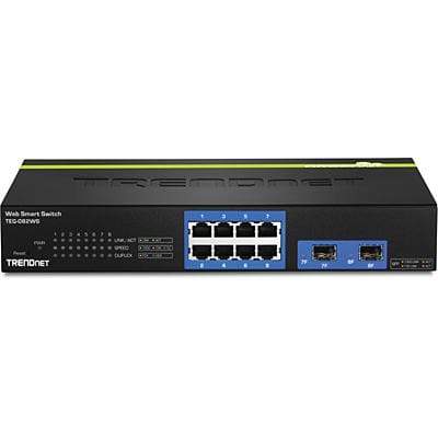 TRENDnet TEG-082WS Managed Switch Gigabit Ethernet Black