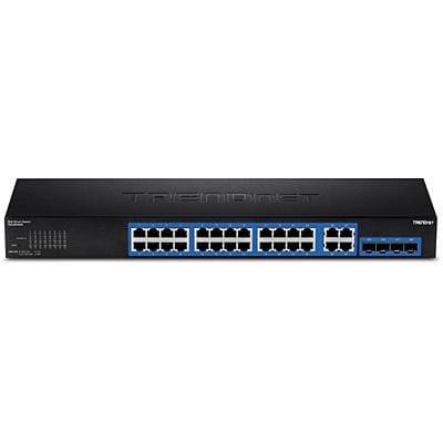 TRENDnet TEG-284WS Managed Switch Gigabit Ethernet 1U Black